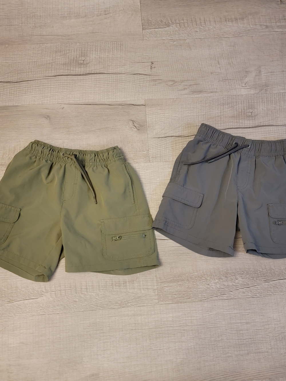 Cat & Jack Kids Cargo Shorts — Olive Green and Gray